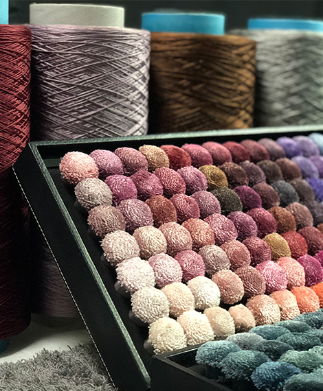 Type of silk yarn for Carpets and Rugs